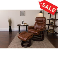 Flash Furniture BT-7821-VIN-GG Vintage Leather Recliner in Brown